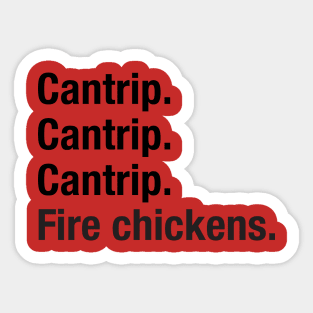 Fire Chickens Design Sticker